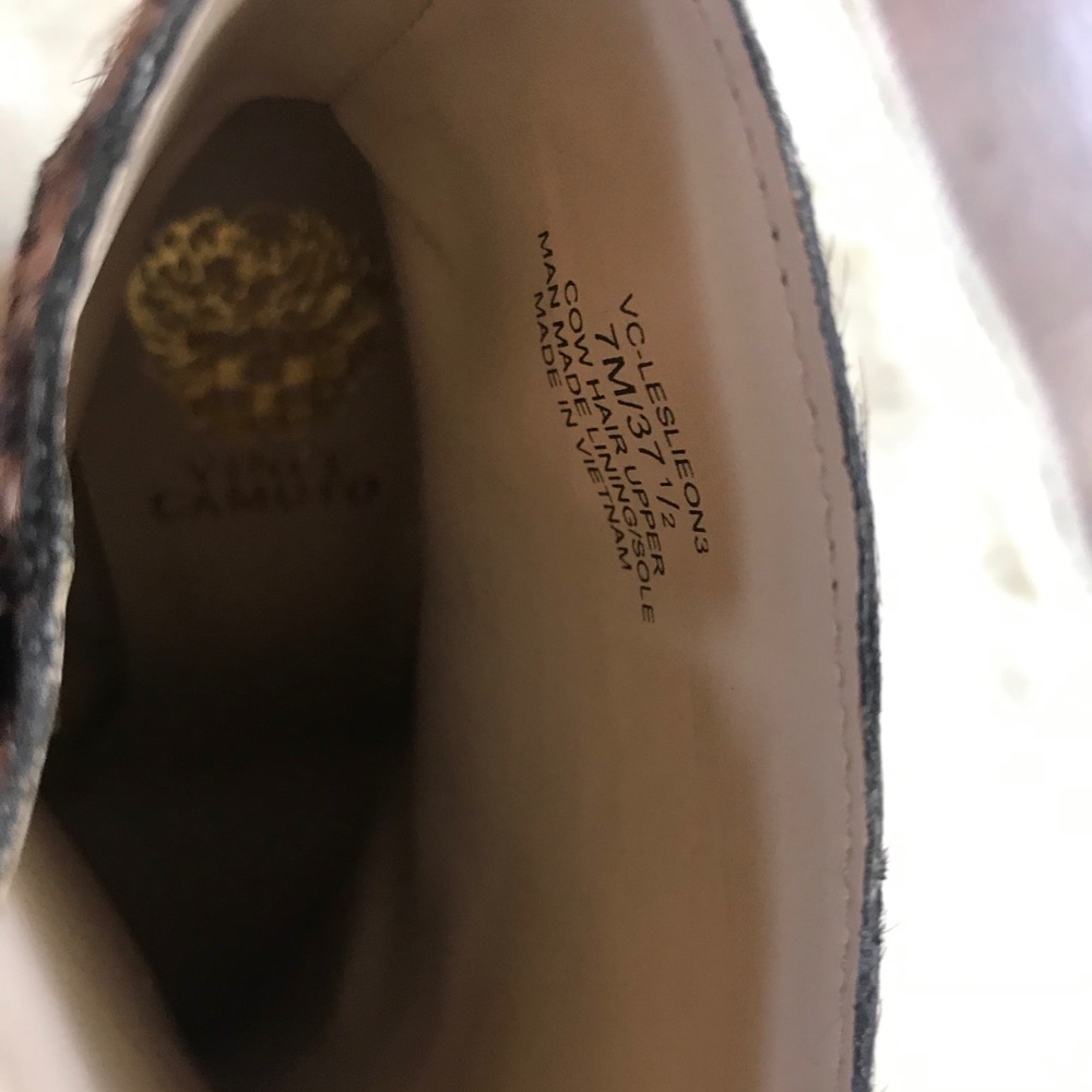 Vince Camuto Leslieon Leopard Platform Sz 7 - Picture 7 of 7